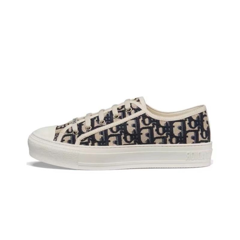 CD Wmns Walk'N'Dior Embroidered Canvas Low 'Deep Blue'