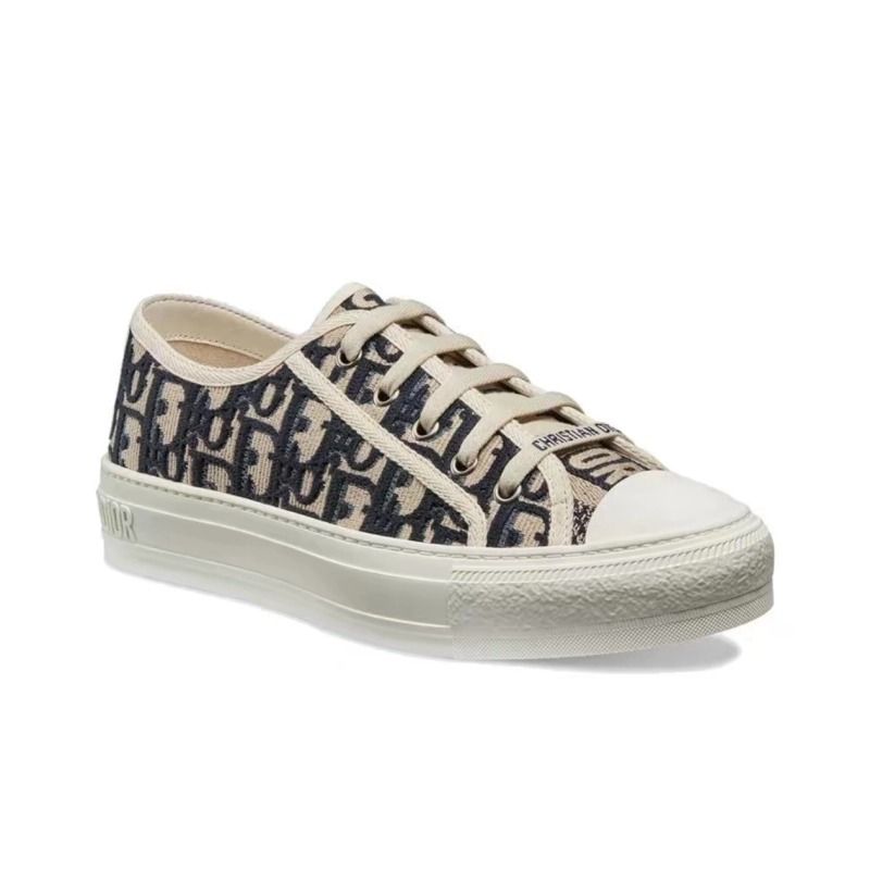 CD Wmns Walk'N'Dior Embroidered Canvas Low 'Deep Blue'