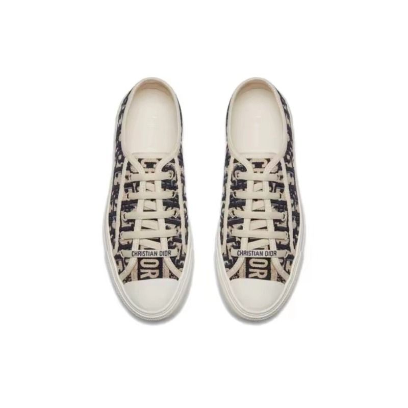 CD Wmns Walk'N'Dior Embroidered Canvas Low 'Deep Blue'