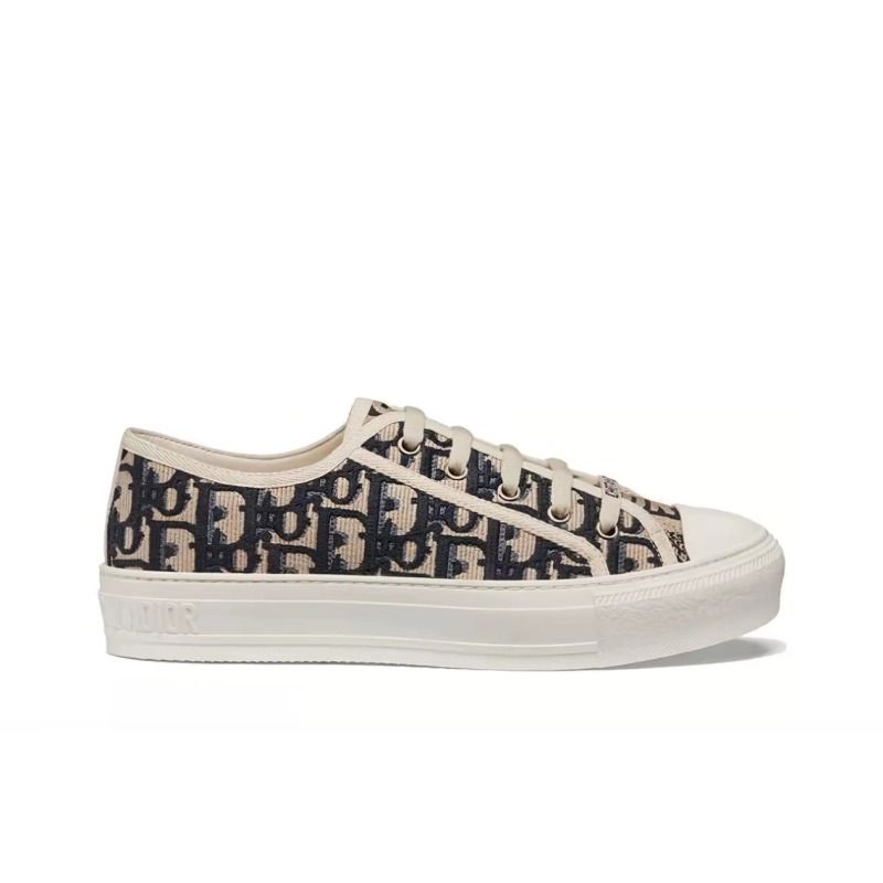 CD Wmns Walk'N'Dior Embroidered Canvas Low 'Deep Blue'