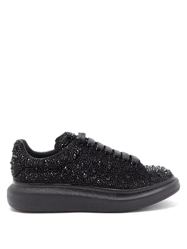 AMQ Sneaker Black Crystal Embelòished