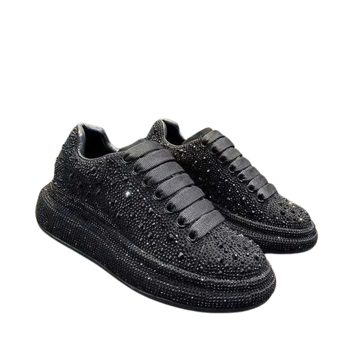 AMQ Black Full Crystal Embelòished