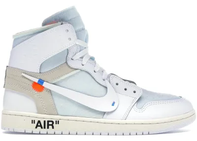 J 1 Retro High OW White