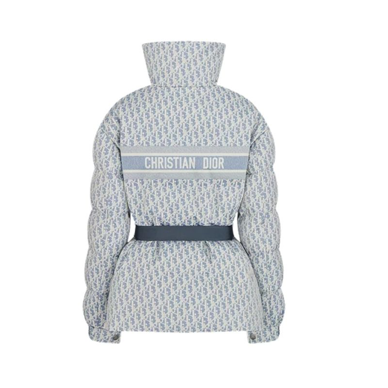 Women CD Taffetà tecnico Oblique Jacket blu-bianco