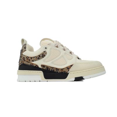 Skate Sneaker White Coffee Diamond