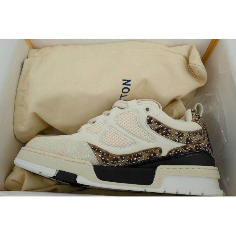 Skate Sneaker White Coffee Diamond