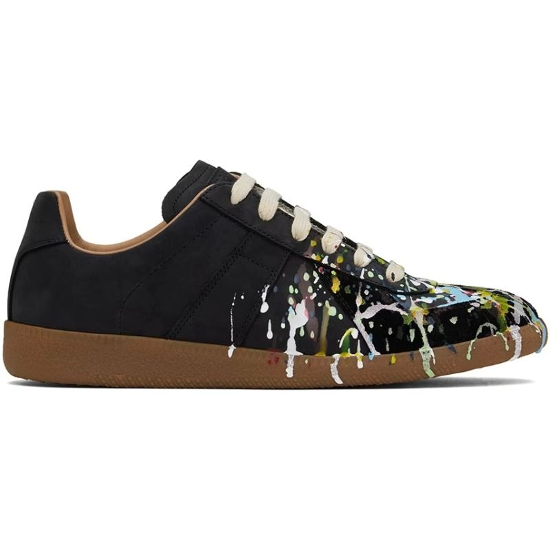 Maison Margiela Black Paint Sneakers