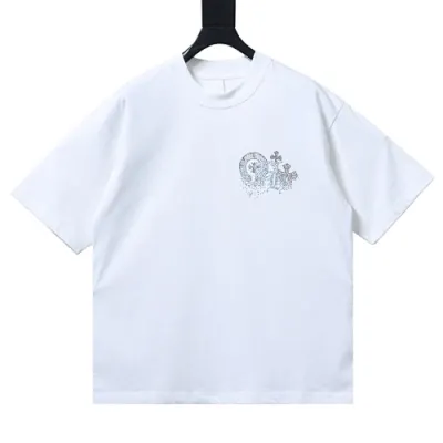 Chrome Hearts White Cross Horseshoe T-Shirt