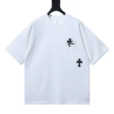 Chrome Hearts Vertical Multi Cross Patch T-Shirt