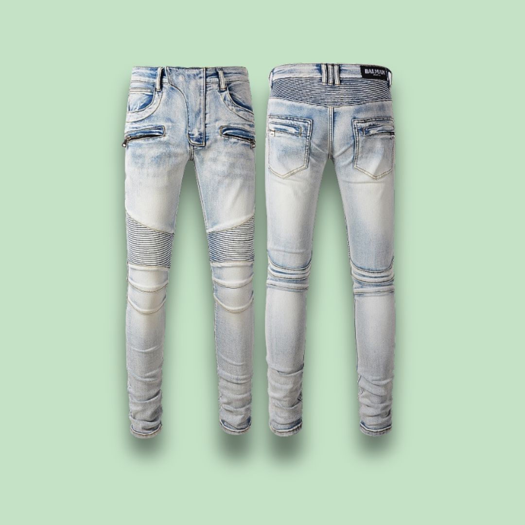 JEANS – GREY ZIP