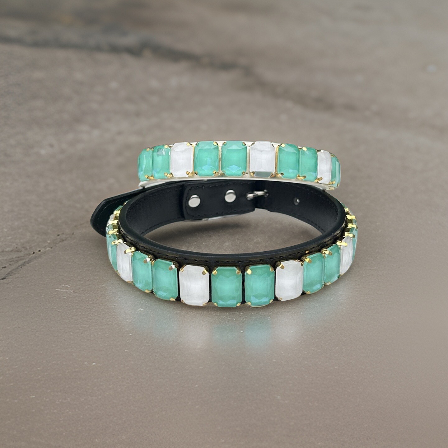 AQUA LUXE DIAMOND ROYALTY PET COLLAR