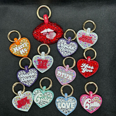 VALENTINES CANDY BLINGED HEART TAG