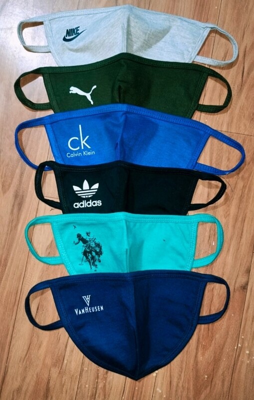 3 Layer Cotton Knitted Facemasks Pack of 100, Highly Comfort Sports Face masks, Wholesale Price, Freeshipping