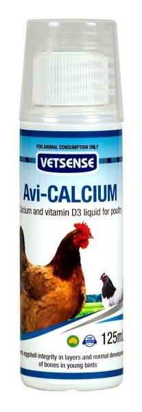 Vetsense Avi-Calcium   125 ml and 500 ml