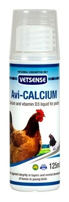 Vetsense Avi-Calcium 125 ml and 500 ml