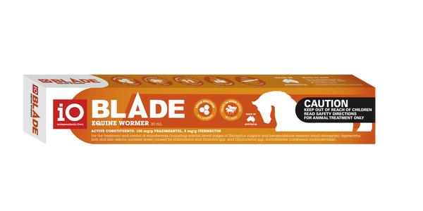 iO Blade Double Strength All Wormer for Horses 30mL