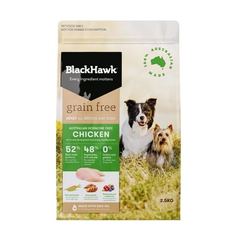 Black Hawk Adult Grain Free Chicken - 2.5 kg , 7 kg & 15 kg