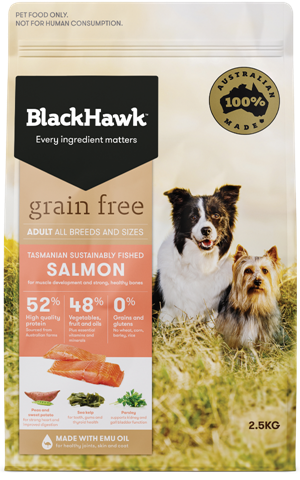 Black Hawk Adult Grain Free Salmon 2.5 kg , 7 kg & 15 kg