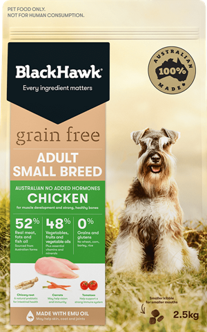 Black Hawk Adult Grain Free Small Breed Chicken   2.5 kg & 7 kg