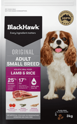 Black Hawk Adult Small Breed Lamb & Rice - 3 kg & 10 kg