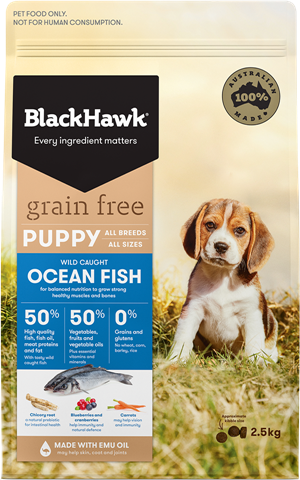 Black Hawk Grain Free Puppy Ocean Fish  - 2.5 kg , 7 kg & 15 kg