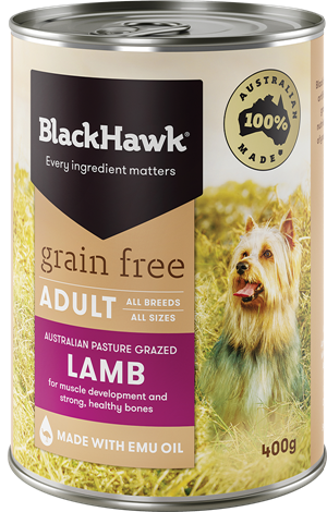 Black Hawk Grain Free Lamb 400 grams x 12 cans
