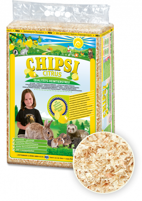 Chipsi Citrus Bedding   -   1 kg & 3.2 kg