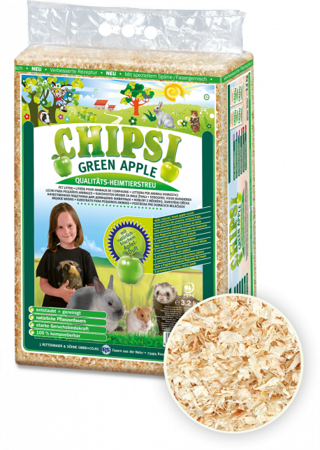 Chipsi Green Apple Bedding  -  1 kg & 3.2 kg