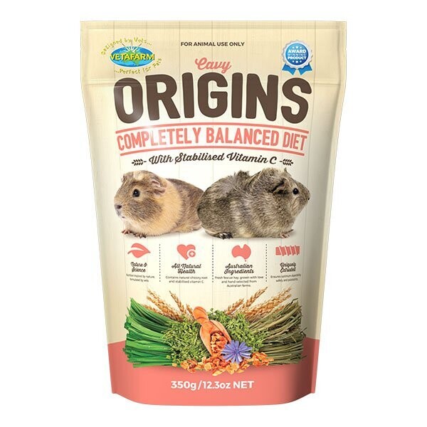 Vetafarm Cavy Origins  350 grams , 1.5 kg & 6 kg