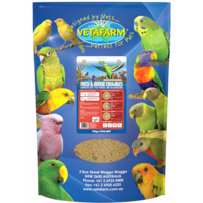 Vetafarm Finch & Budgie Crumbles  - 10 kg