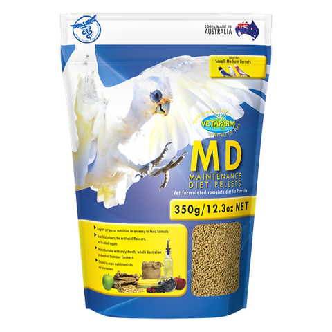 Vetafarm Parrot Pellets Maintenance Diet  -  350 grams . 2 kg & 10 kg