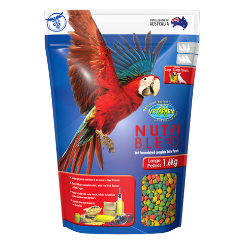 Vetafarm Nutriblend Pellets Large  - 1.6 kg & 8 kg