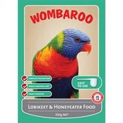 Wombaroo Lorikeet & Honeyeater Food - 300 grams , 1.5 kg & 4.5 kg