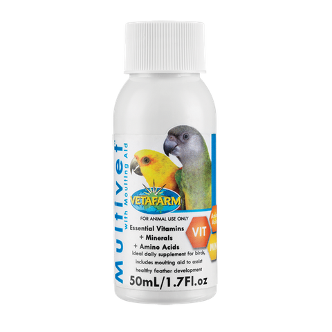 Vetafarm Multivet – with Moulting Aid  - 50 ml & 100 ml