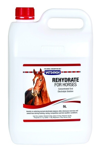 Vetsense Rehydrate for Horses   -  5 litres