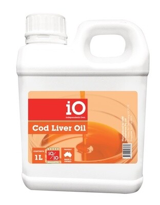 iO Cod Liver Oil - 1 litre & 5 Litre
