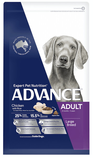 Adavnce Dog Adult Large Breed Chicken with Rice  - 15 kg & 20 kg