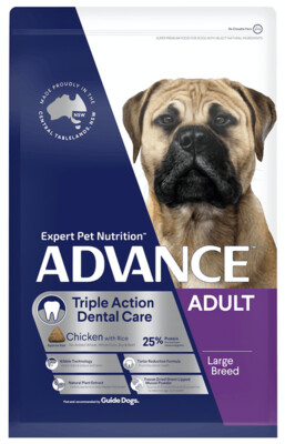 Advance Dog Triple Action Dental Care Large Breed Chicken with Rice 15 kg