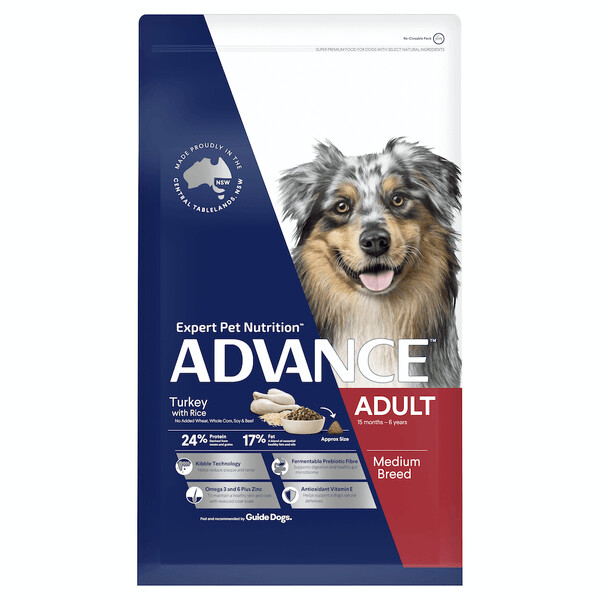 Advance Dog Adult Medium Breed Turkey with Rice  - 3 kg , 15 kg & 20 kg