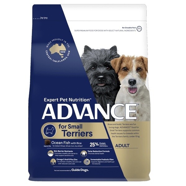 Advance Dog Medium Breed Terriers Ocean Fish with Rice  - 2.5 kg & 13 kg