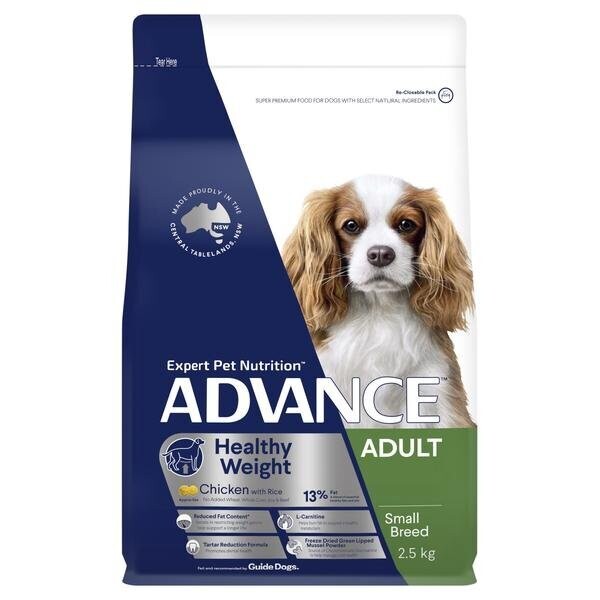 Advance Dog Healthy Weight Small Breed Chicken with Rice 2.5 kg