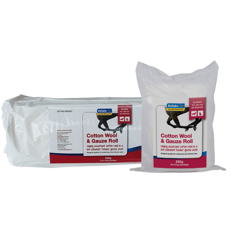 Kelato Cotton Wool & Gauze Roll  -  250 grams or 500 grams
