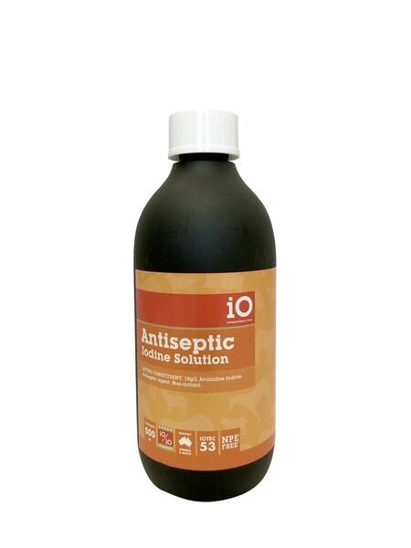 iO Antiseptic Iodine Solution  -  500 ml & 5 litre