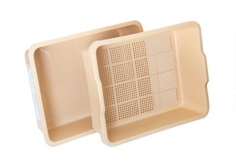 Oz Pet Sieve with Litter Tray Beige