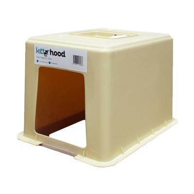 Kitter Litter Tray Hood – Beige   HOOD ONLY
