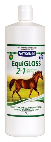 Vetsense EquiGloss 2 in 1   1 litres