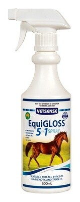 Vetsense EquiGloss 5 in 1 Spray   500 ml