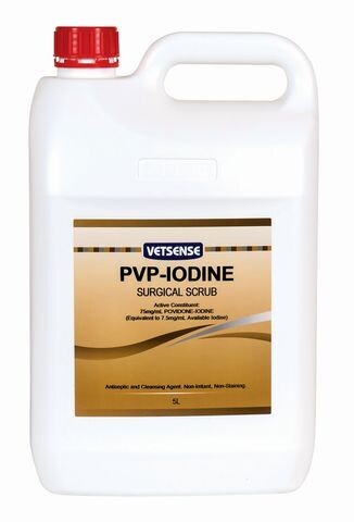 Vetsense PVP-Iodine Surgical Scrub  5 litres