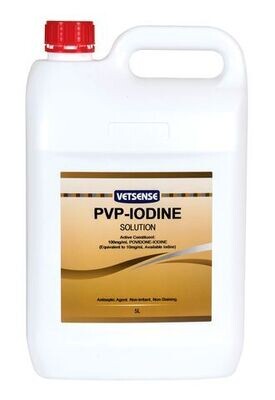 Vetsense PVP-Iodine Solution  5 litres