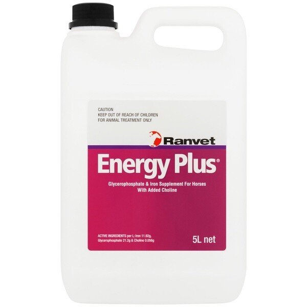 Ranvet Energy Plus  -  1  litre , 5 litres & 20 litres